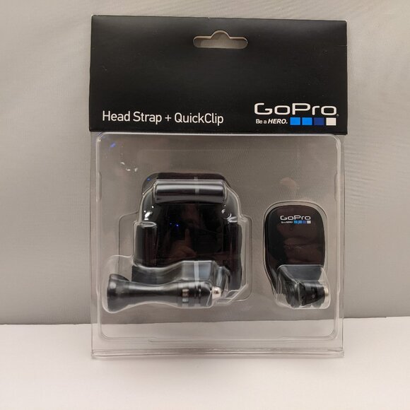GoPro Head Strap + QuickClip | ACHOM-001 | Clamshell Packaging | NEW - Picture 1 of 5